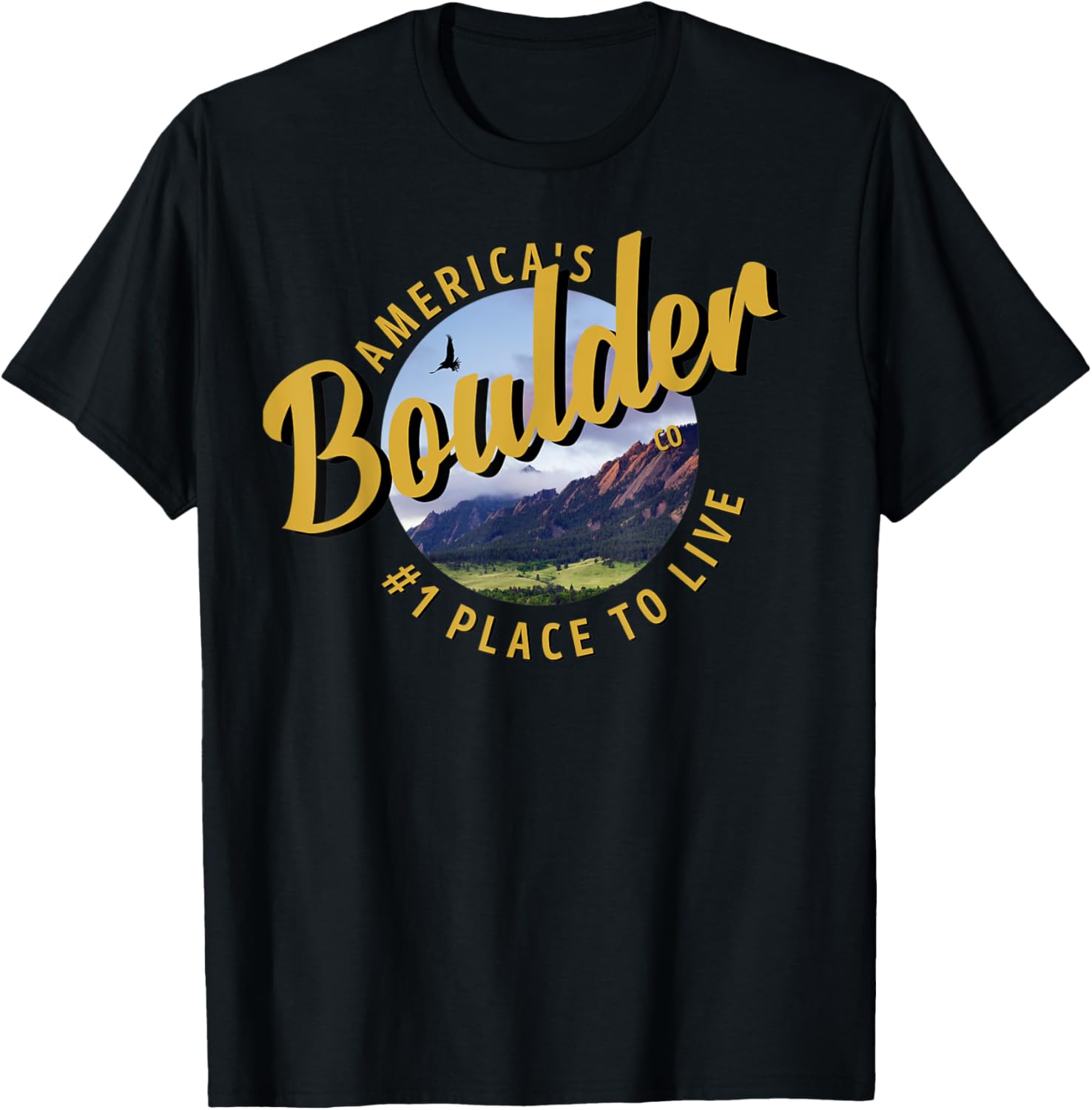 Boulder Colorado America's 1 Place to Live Tourism Gift Apparel | Premium Quality | Daily Wear Essential