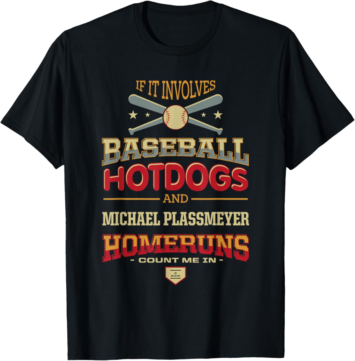 Baseball, Hotdogs and Michael Plassmeyer Prospect Baseball Apparel | Perfect Gift Idea