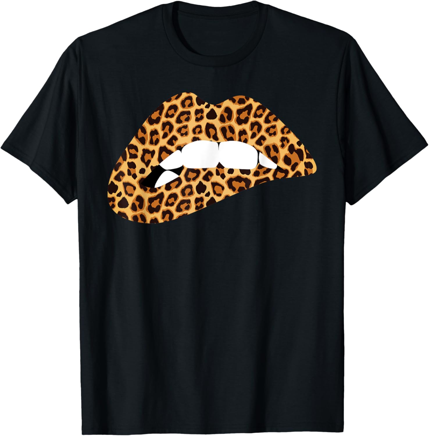 Funny Leopard Print Lips Biting Bite Me Gifts For Women Apparel Trending US Best Seller Look
