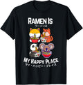 Funny Japanese ramen noodles Japan T-Shirt My Happy Place T-Shirt | Google Shopping Optimized | High CTR Boost