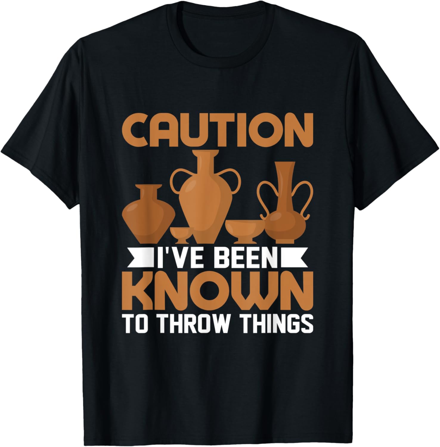 Caution I've Been Known To Throw Things Pot Maker Apparel | Best Seller Pick | Aesthetic Fit