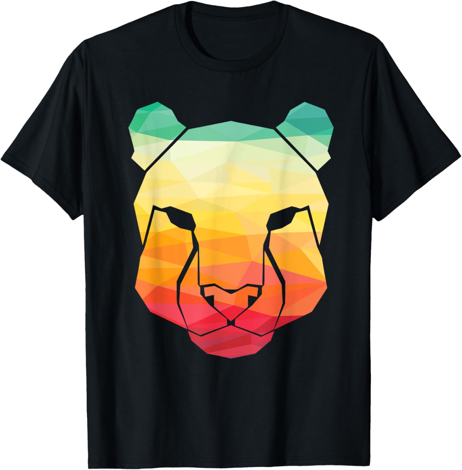 Prismatic Cheetah Head Shirt Cheetah T Shirt Streetwear Style Gift Ready