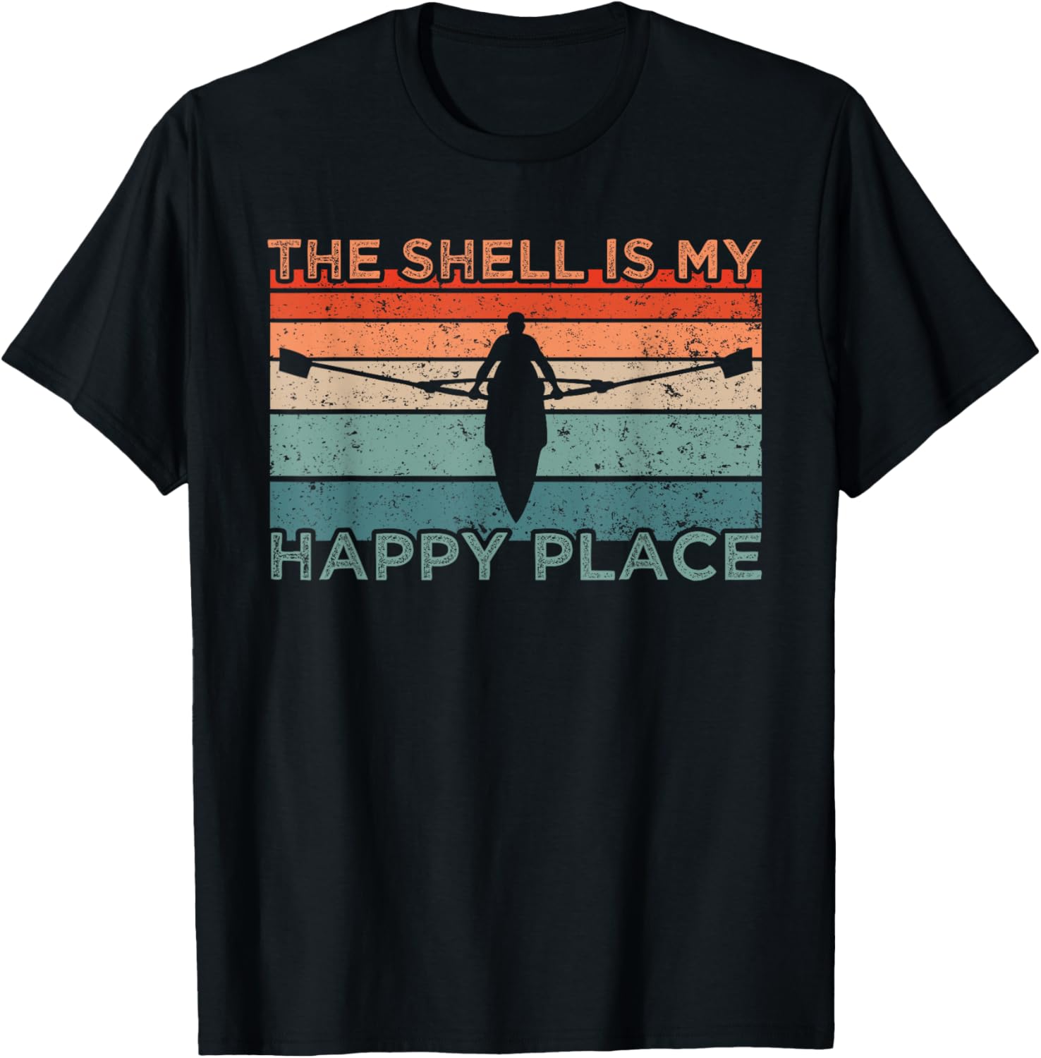 Rowing The Shell Is My Happy Place Crew Apparel | Google Shopping Optimized | Top Rated Comfort