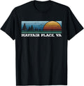 Retro Sunset Stripes Mayfair Place, Virginia Apparel | Bestseller Style | Daily Wear Essential