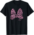 Disney Minnie Mouse Large Pink Cheetah Print Bow Apparel Premium Print Everyday Wear