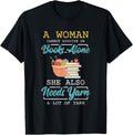 Woman Survives On Books And Yarn Crocheter Crocheting Yarn Supply | Viral US Pick | Best Seller Choice