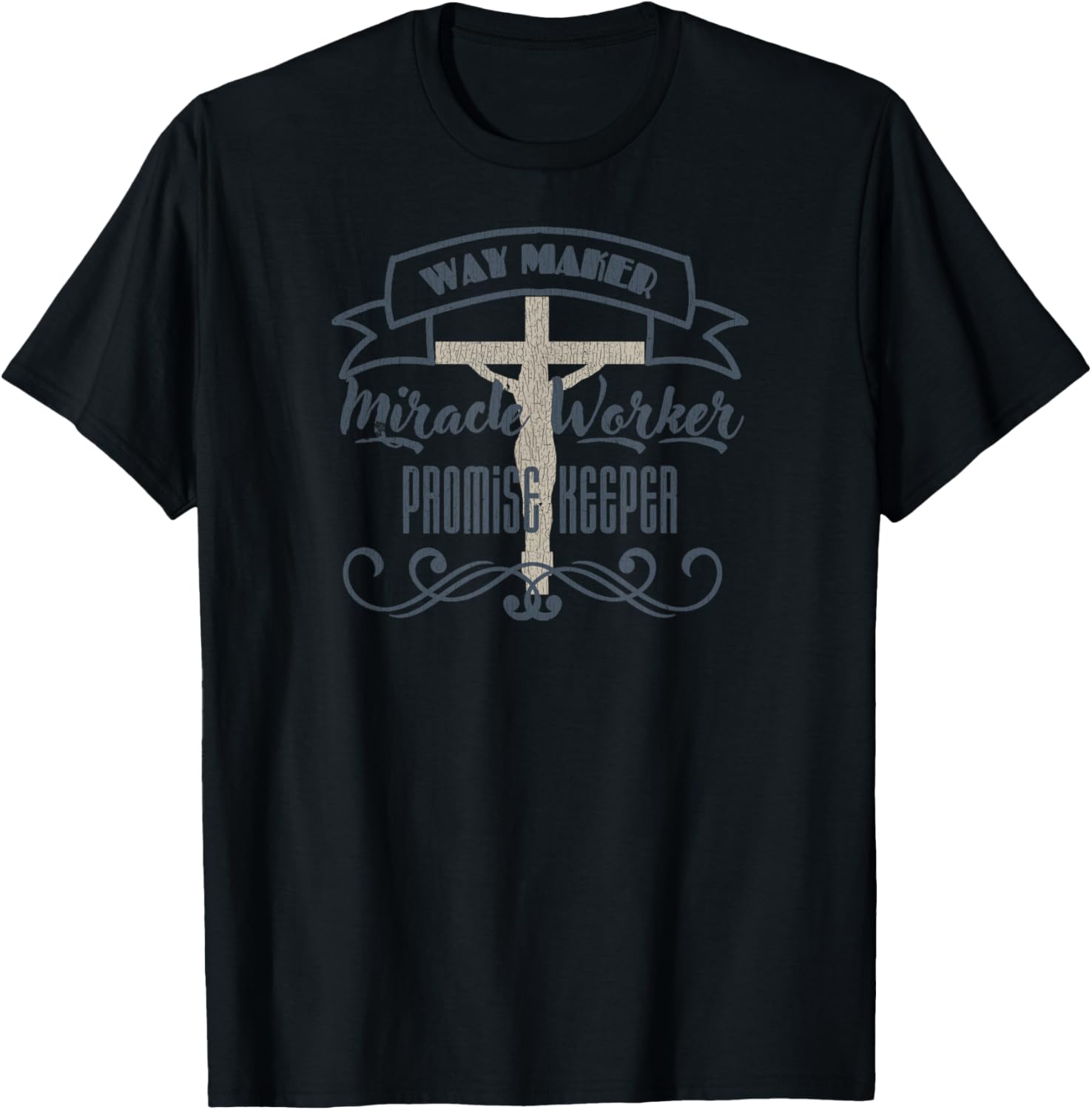 Vintage Way Maker, Miracle Worker, Promise Keeper Christian Apparel | US Viral Style | Must-Have Style