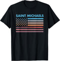 Vintage Sunset American Flag Saint Michaels, Wisconsin Apparel | US Best Seller