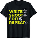 Write Shoot Edit Repeat - Filmmaker Apparel | Best Seller Pick | Comfort Daily Wear