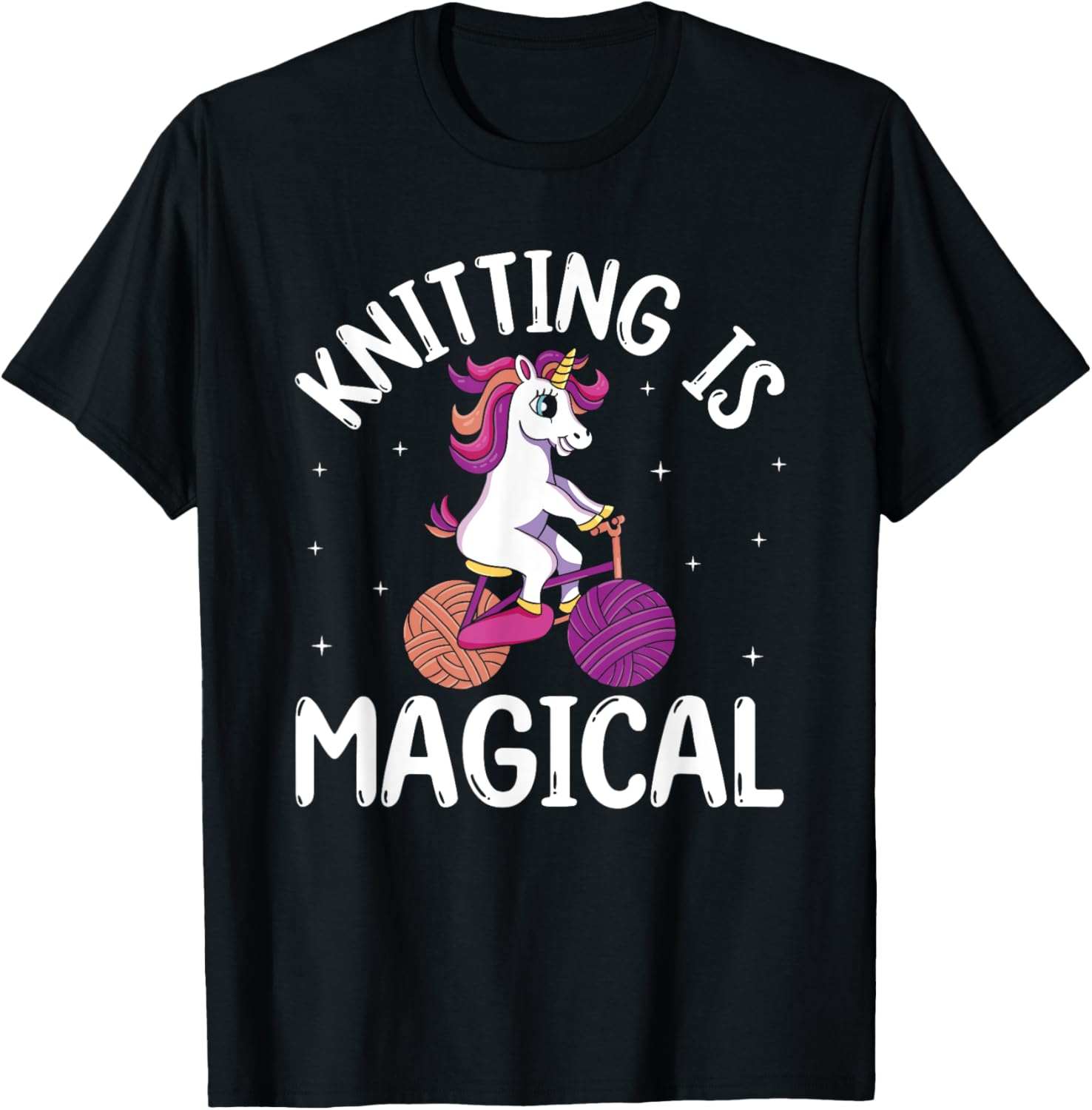 Knitting Is Magical Unicorn Yarn Knitting Knitter Crocheting Yarn Supply | Top Rated | Perfect for Crafters