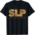 SLP Cheetah Print Leopard Gift Speech Therapy Pathologist Apparel Viral TikTok Find US Top Pick