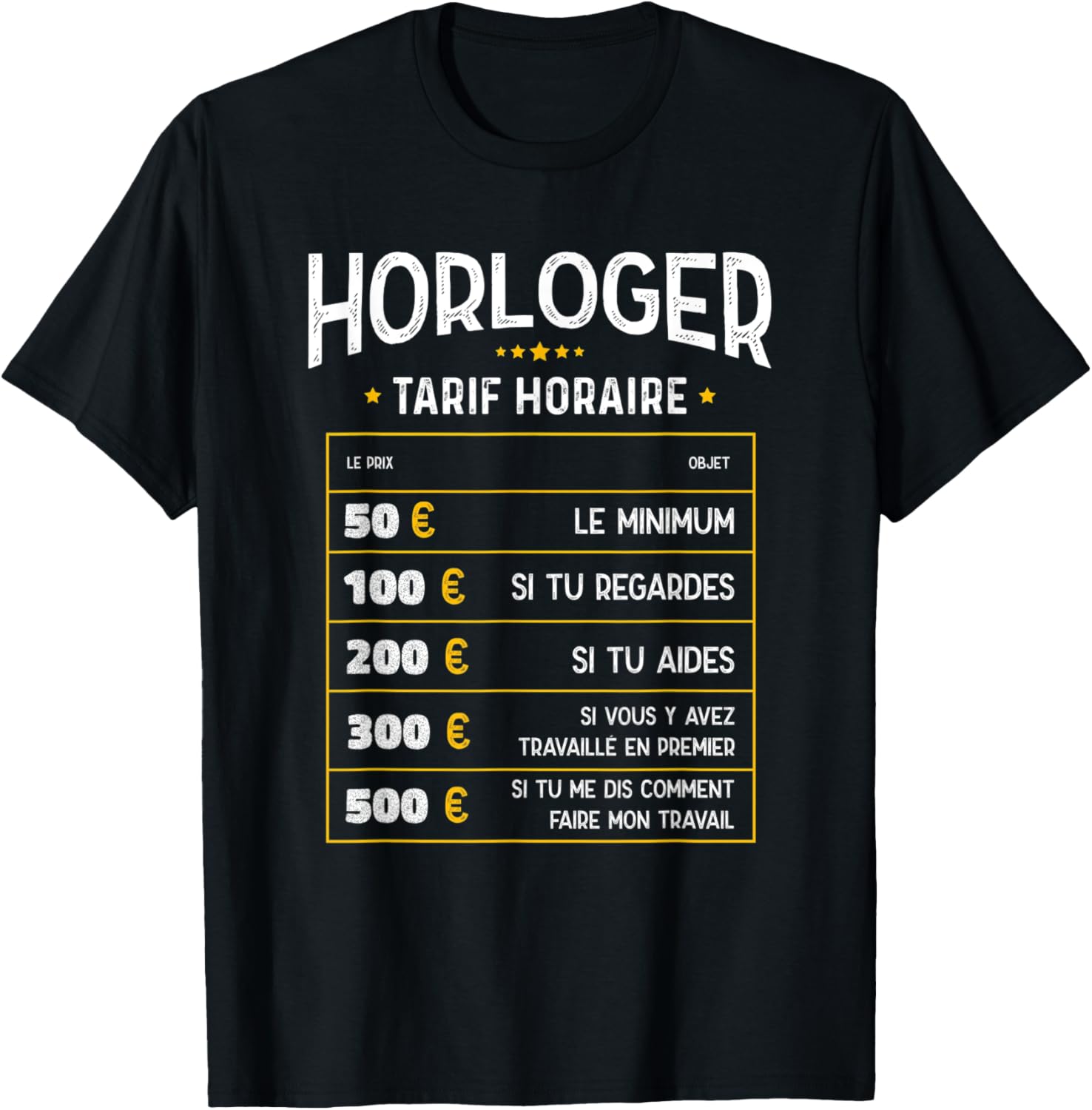 Watchmaker Tarif Horaire - Funny Watchmaker Apparel | US Viral Style | Must-Have Style