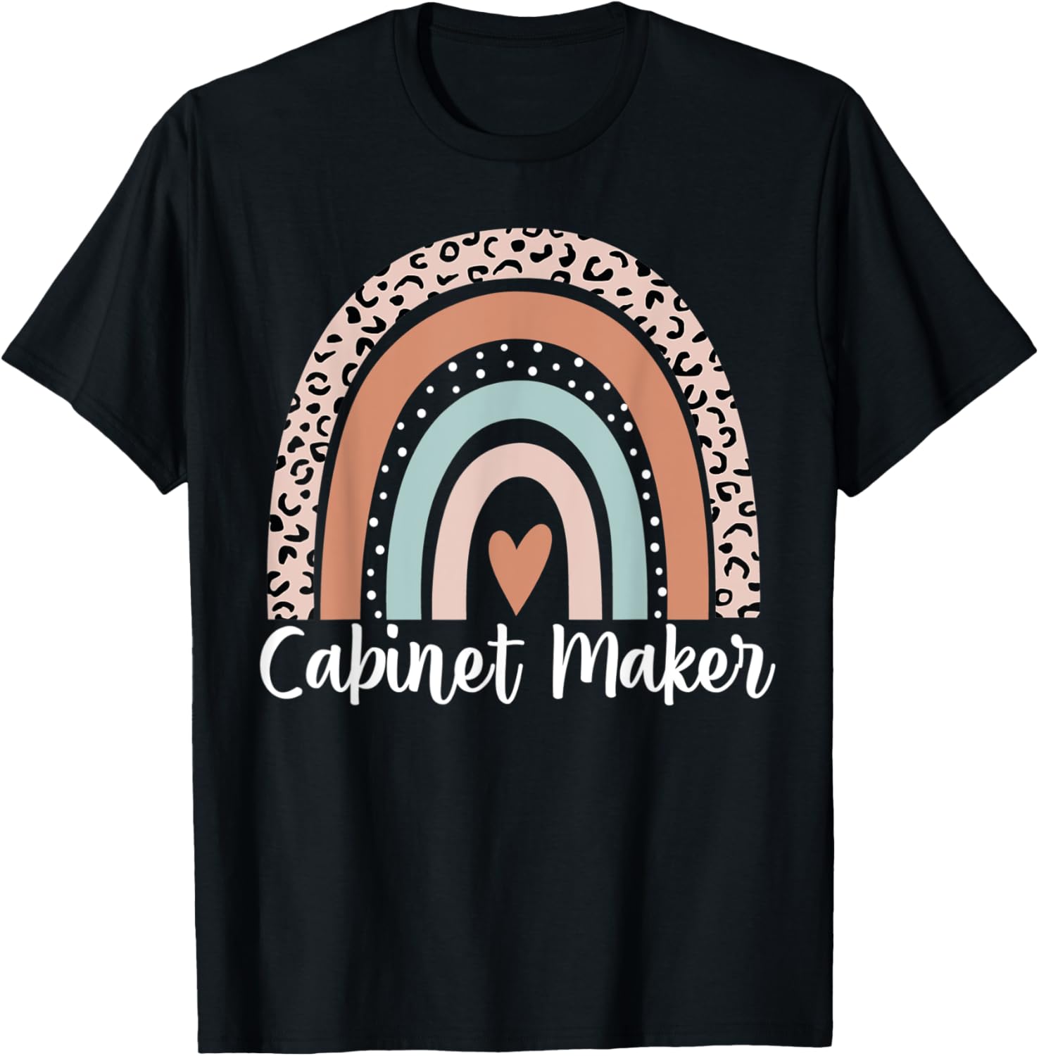 Cabinet Maker Rainbow Leopard Funny Cabinet Maker Apparel | Trending 2025 | Comfort Daily Wear
