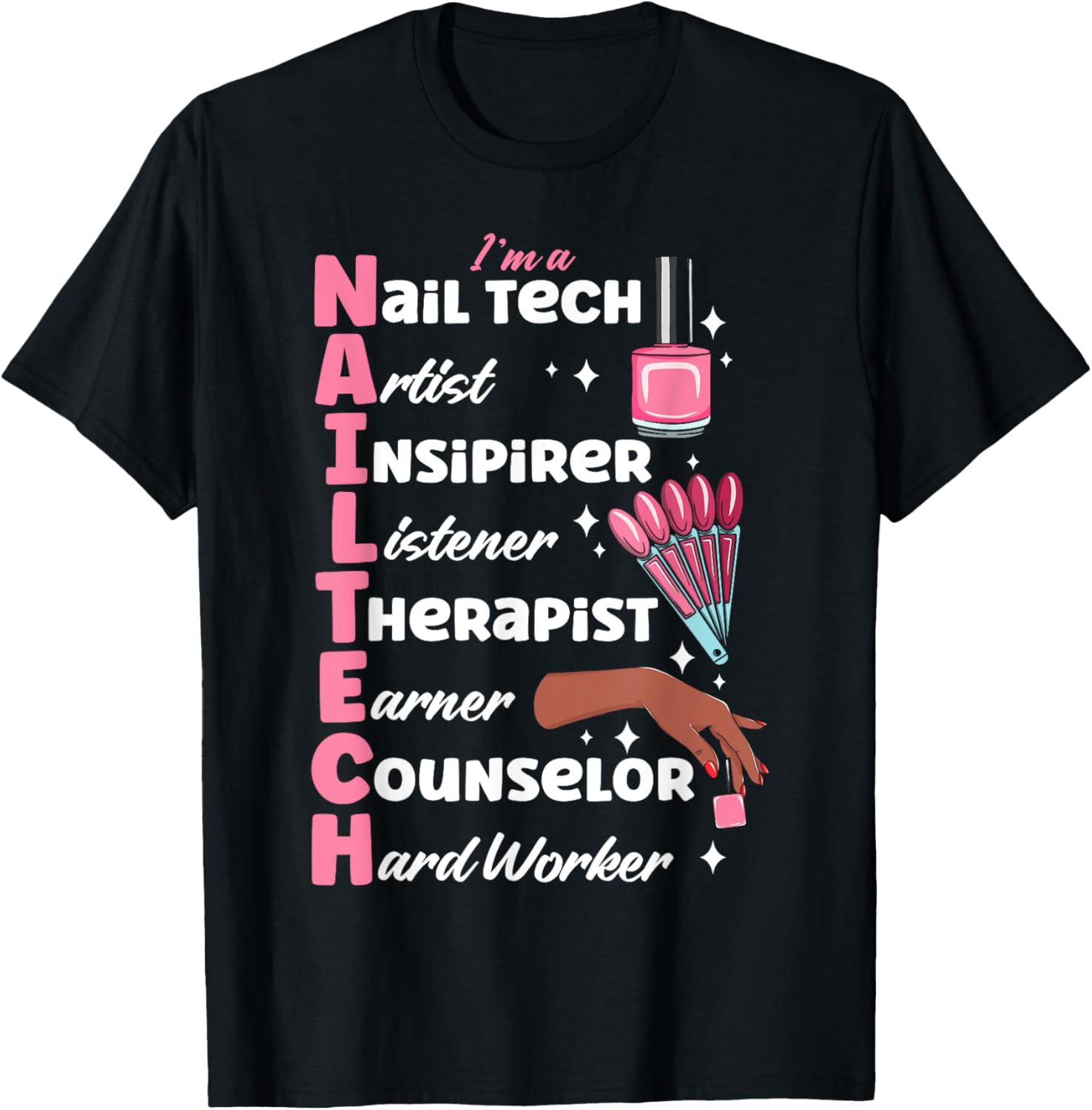 Nail Tech Quote Work Uniform Nail Polish Leopard Cheetah I m Apparel Premium Print Fan Favorite