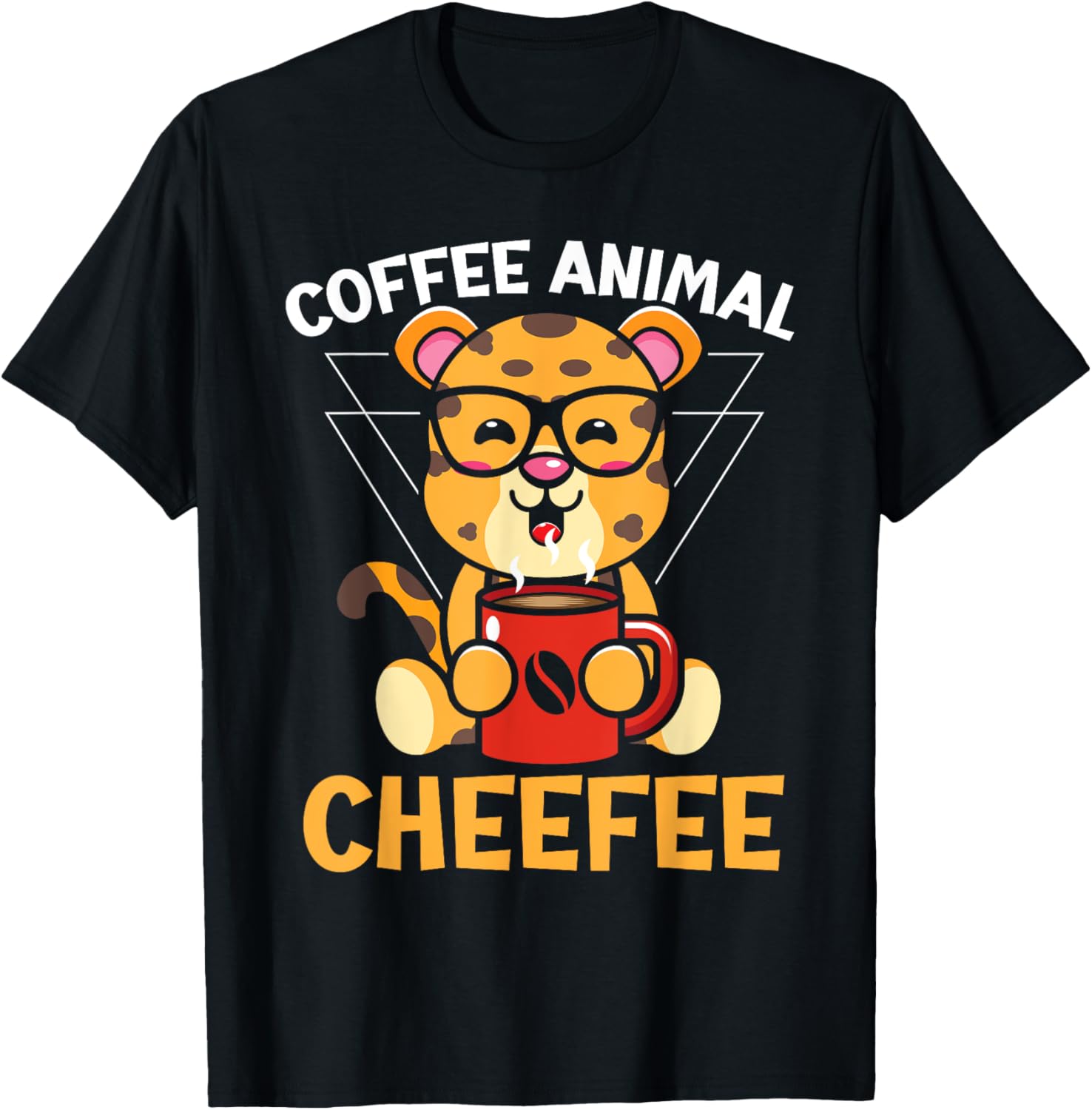 Coffee Animal Cheefee Caffeine Drinker Cheetah Apparel Trending US Best Seller Look