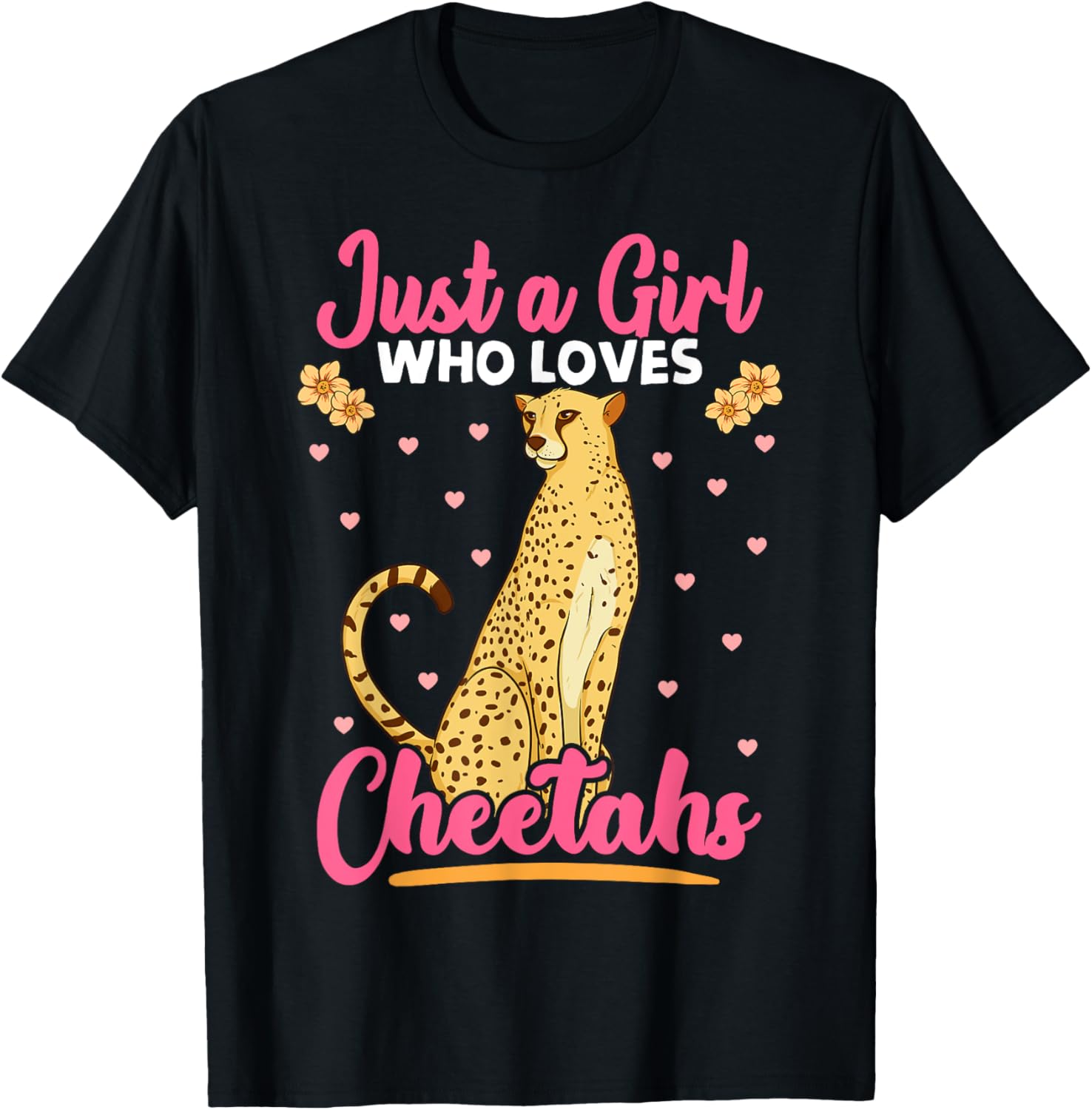 Just A Girl Who Loves Cheetahs African Savanna Zookeeper Apparel Premium Print Hot Right Now