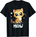 Meow Cat Cheetah Adorable Kitten Meow Kitty Cute Cats Mom Apparel Trending US Hot Right Now