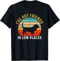 I've Got Friends In Low Places Basset Hound Funny Dog Retro Men Women Girls Kids Apparel | Top Conversion Title | Customer Favorite