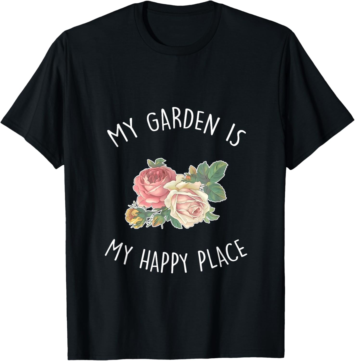 My Garden Is My Happy Place T-shirt Gardening Tee T-Shirt | US Viral Pick | Daily Wear Essential