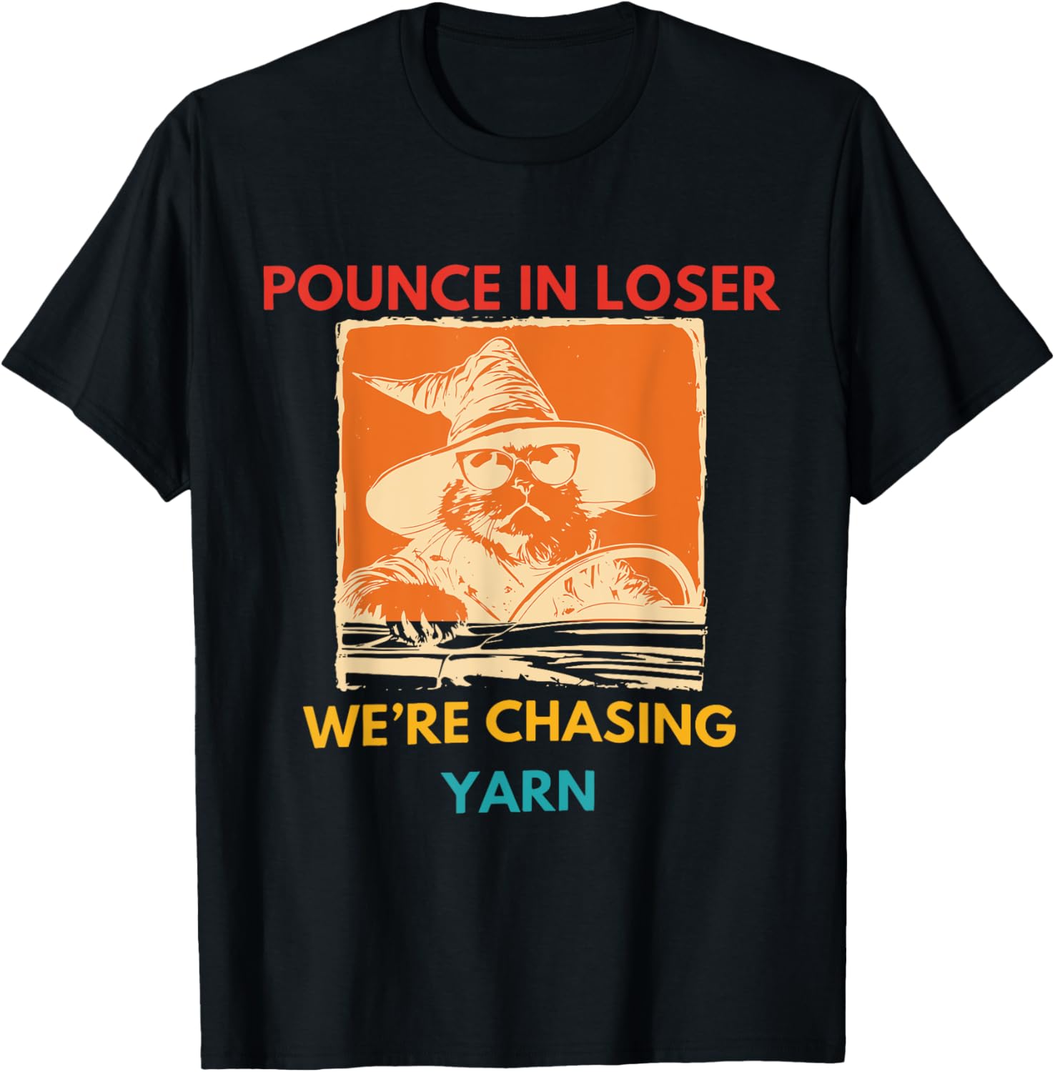 Pounce In Loser We're Chasing Yarn Funny Retro Halloween Yarn Supply | Viral US Pick | Perfect for Crafters