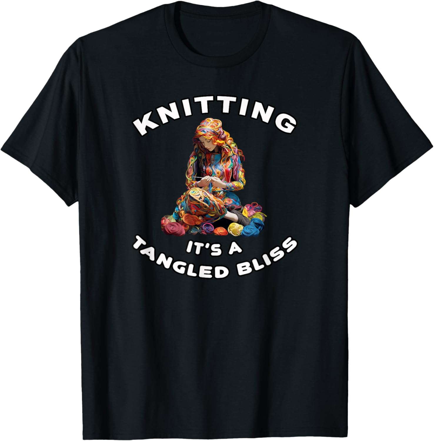Knitting It's a Tangled Bliss Apparel - Embrace the Yarn Yarn Supply | Viral US Pick | High CTR Title