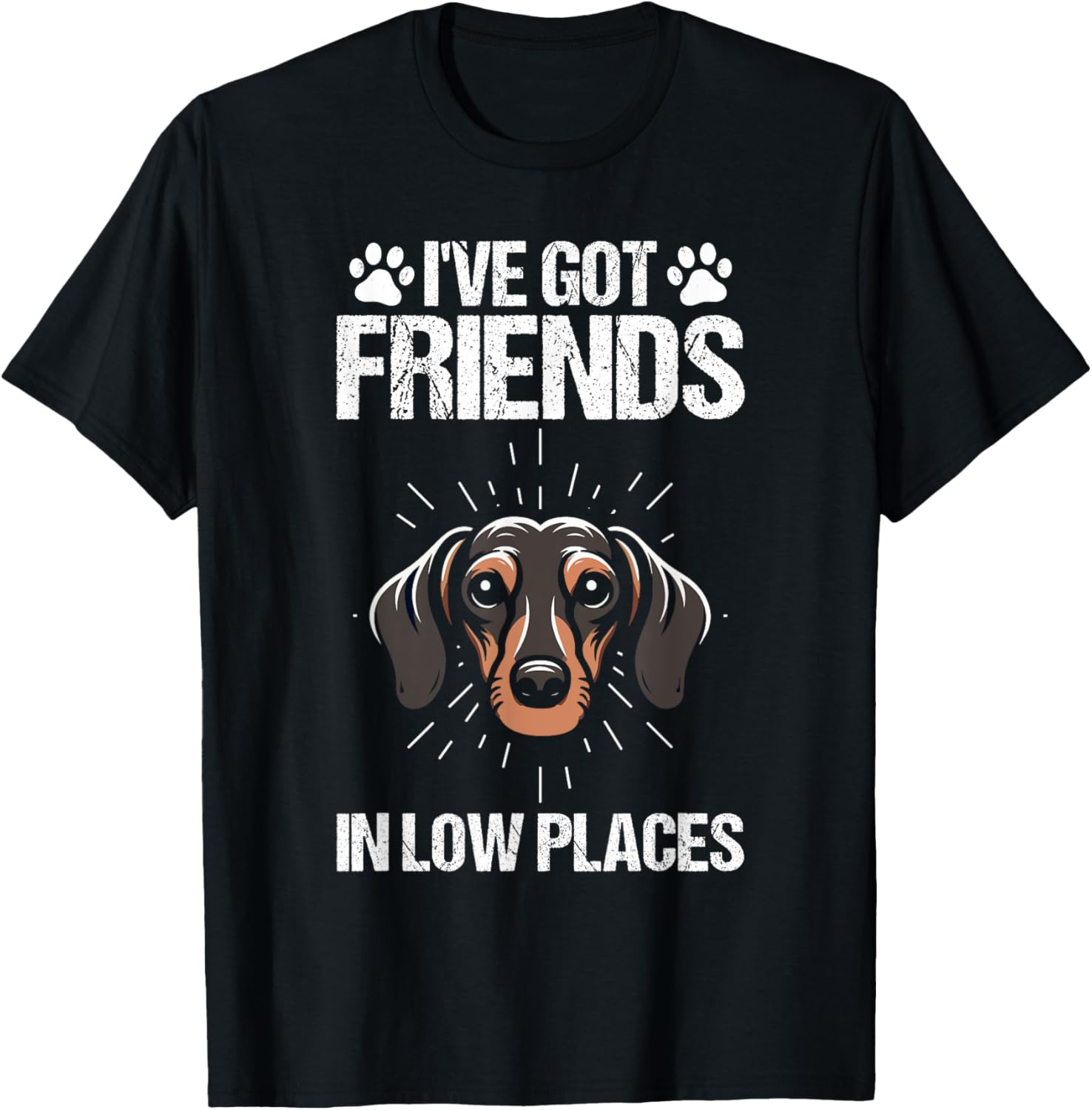 I've got freinds in low places Dachshund Apparel | Trending 2025 | Daily Wear Essential