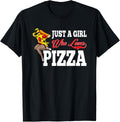 Just a Girl Who Loves Pizza for Pizza Maker and Pizza Eater Apparel | Best Seller Pick | Comfort Daily Wear