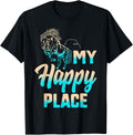 My Happiest Place Horse Lover Horseback Riding Equestrian Apparel | Premium Quality | Customer Favorite