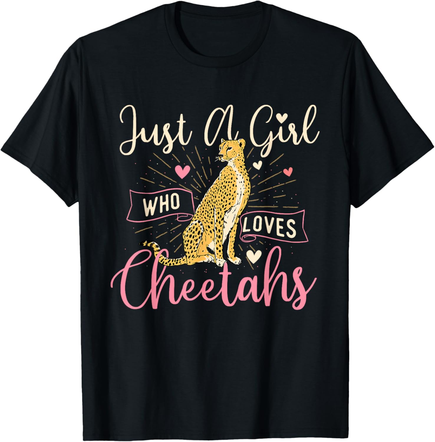 Just A Girl Who Loves Cheetahs Wildlife Zoo Animal Lover Apparel Comfort Fit Best Seller Look