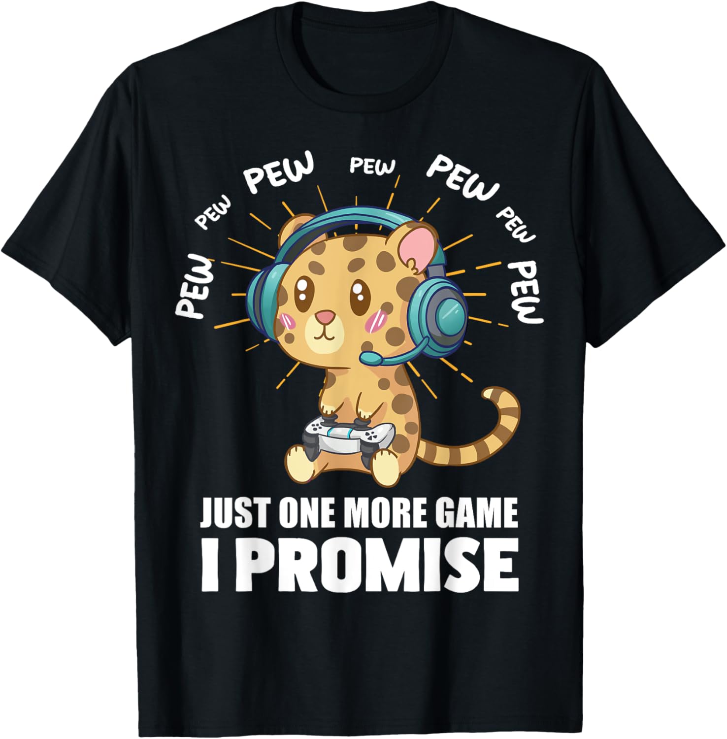 Cheetah Just one more game Gaming Apparel Viral TikTok Find Best Seller Look