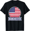 MANCHESTER - USA - American place name US flag design Apparel | Premium Quality | Customer Favorite