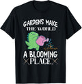 Gardener Dino T-Rex Gardening Blooming Place Plant Lover Apparel | Google Shopping Optimized | Aesthetic Casual Look