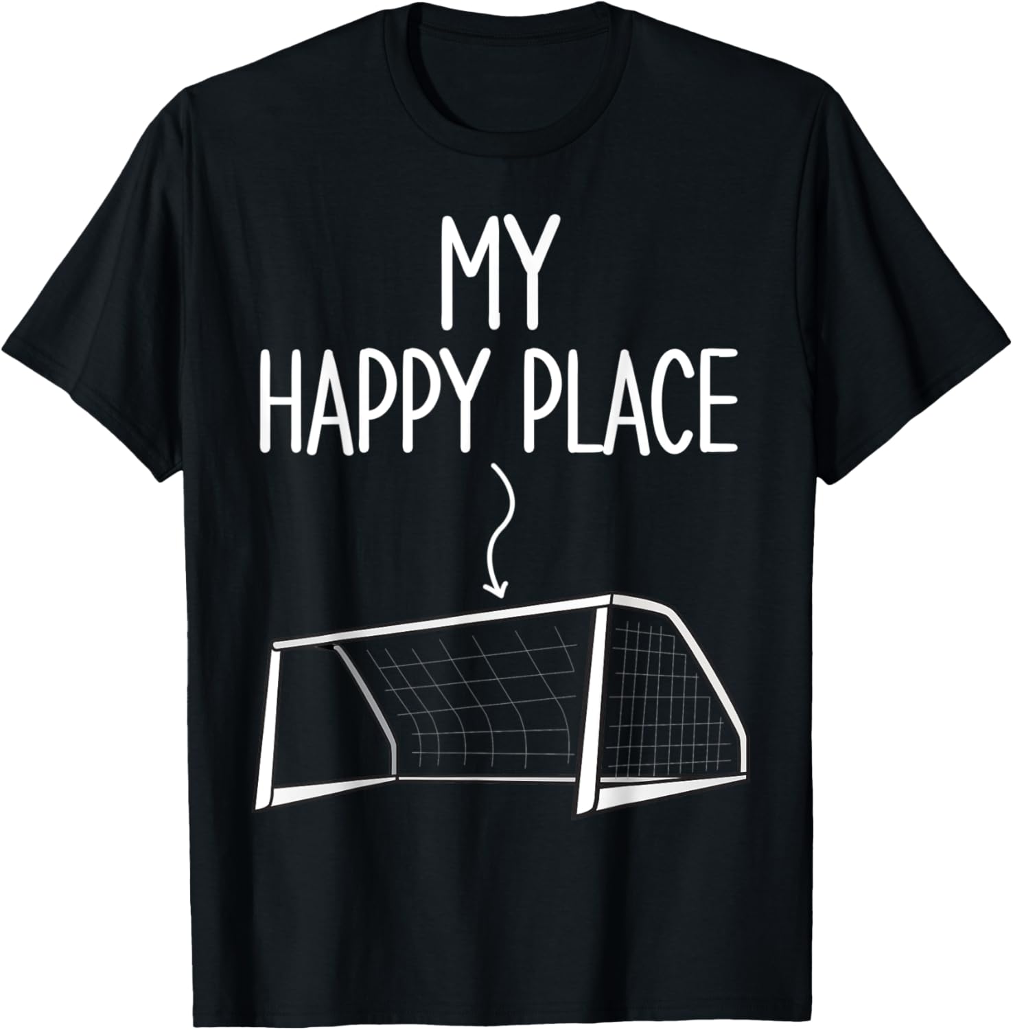 My Happy Place Funny Goalie Soccer Goalkeeper Apparel | Trending 2025 | Aesthetic Casual Look