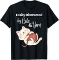 Easily Distracted by Cats and Yarn Funny Crochet Knitting Yarn Supply | Premium Quality | Best Seller Choice