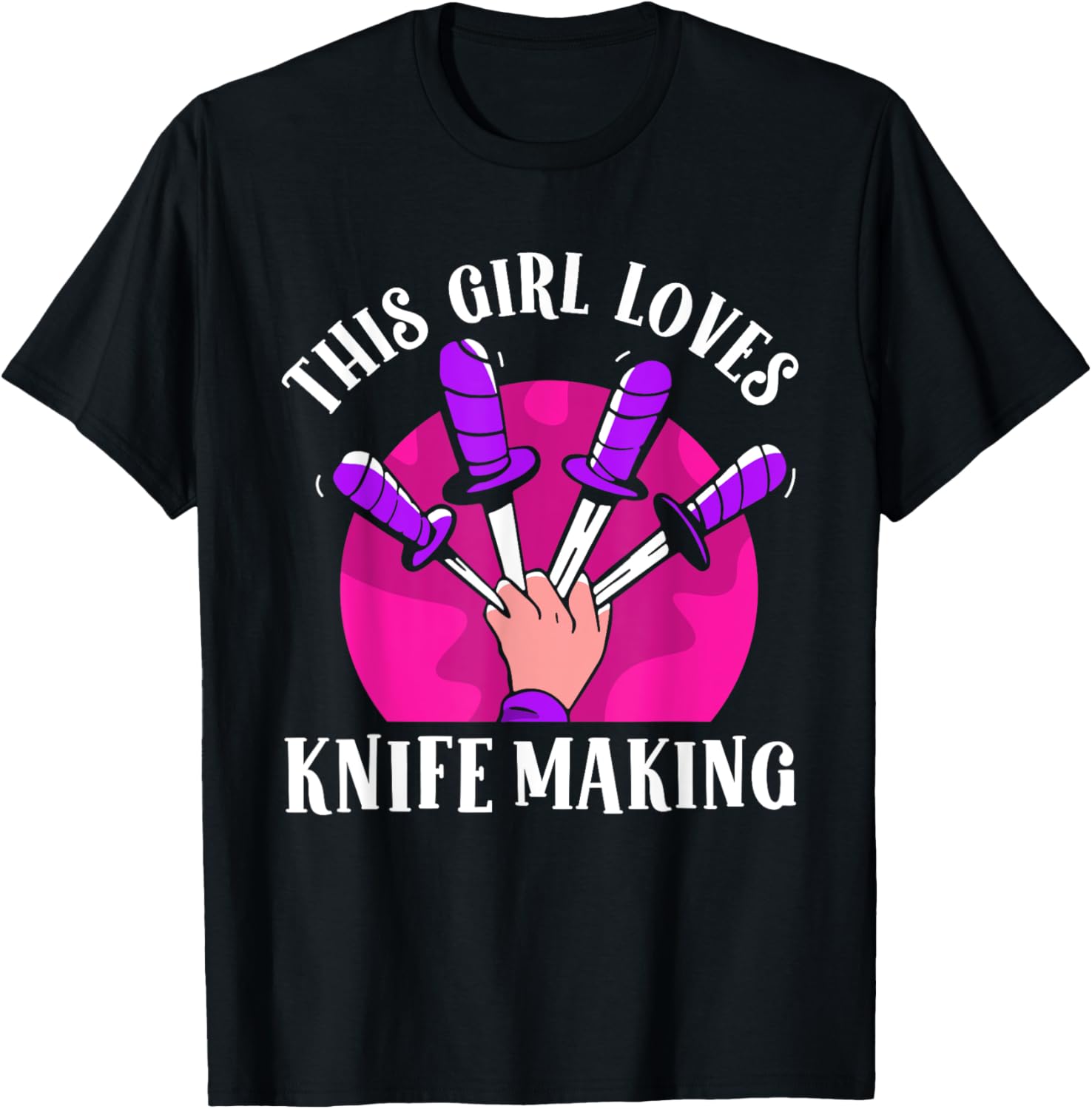 This Girl Loves Knife Making Lover Knives Hobby Maker Apparel | US Viral Style | Comfort Daily Wear
