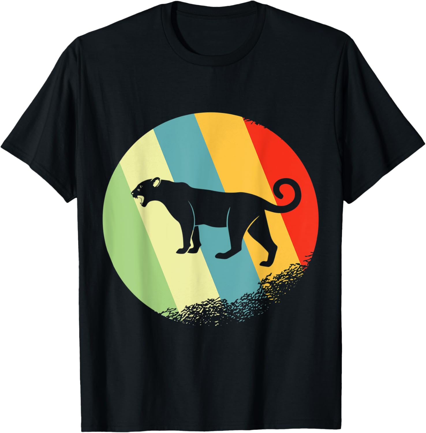 cheetah Animal Round with Retro Colors Apparel Trending US US Top Pick