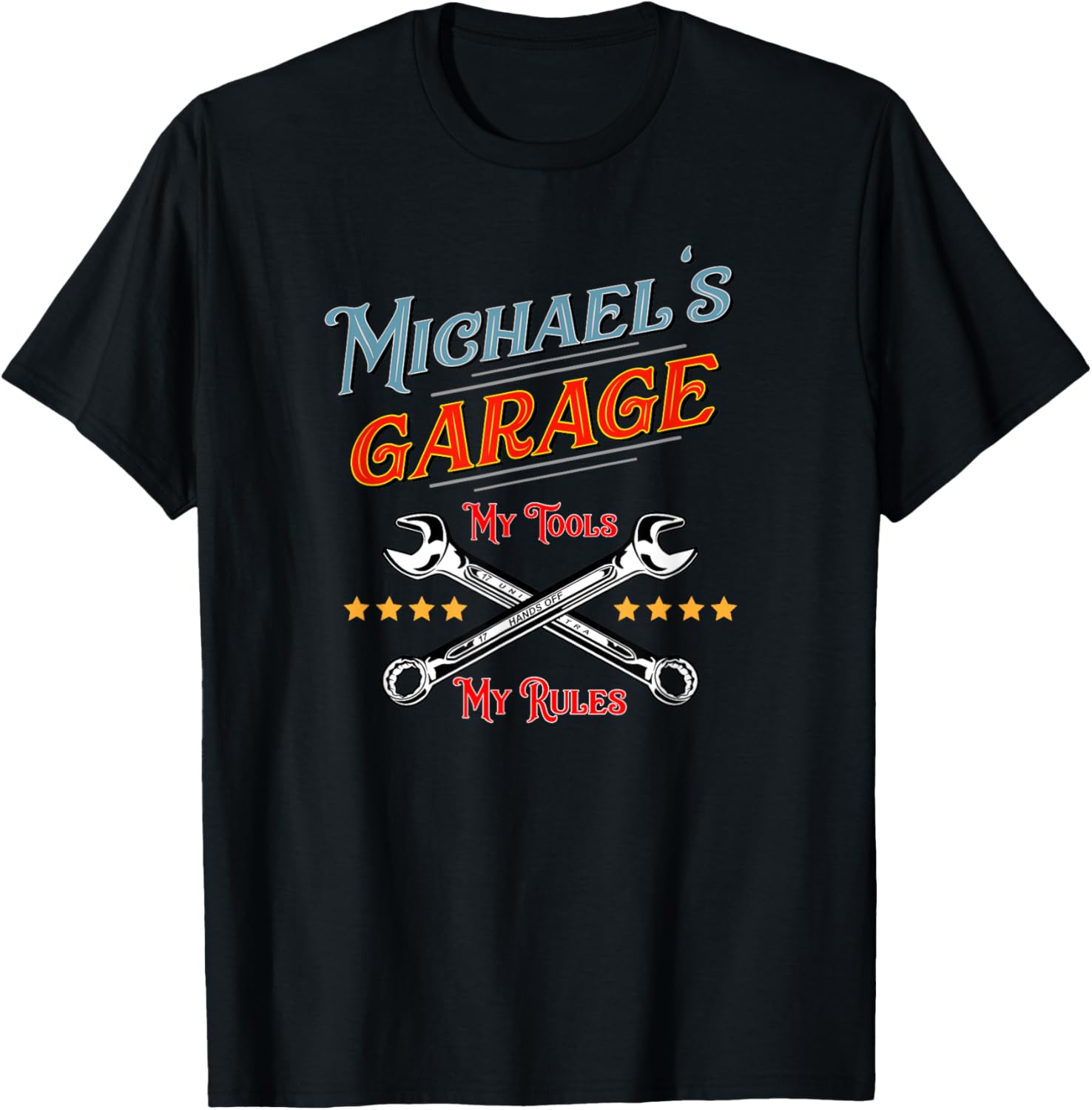 Michael's Garage funny t shirt men T-Shirt | Everyday Casual Wear