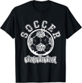 Soccer MOMMALeopard Cheetah Print Retro Trendy Cute Apparel Streetwear Style Everyday Wear