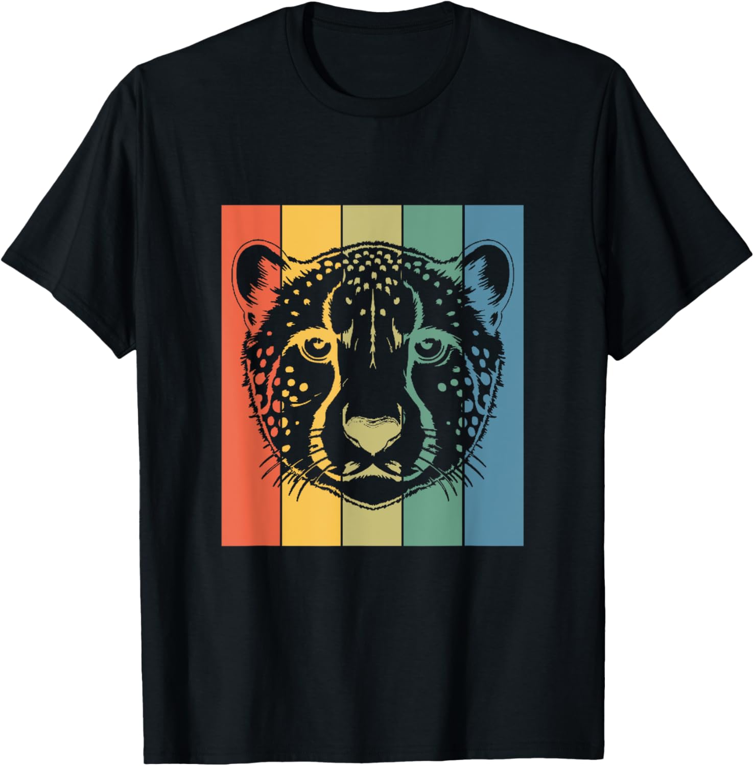 Face Of Retro Cheetah Vintage Cheetah Lover Apparel High Search Demand US Top Pick