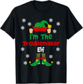 I'm The Troublemaker Elf Funny Family Matching Christmas Apparel | Premium Quality | Comfort Daily Wear