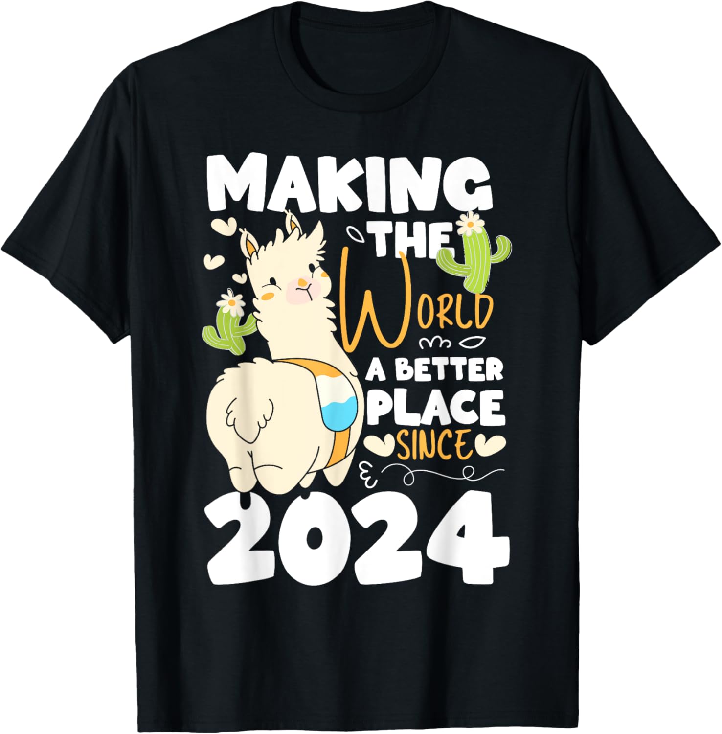 1 Birthday Making the world a better place since 2024 Apparel | High Search Volume | Daily Wear Essential