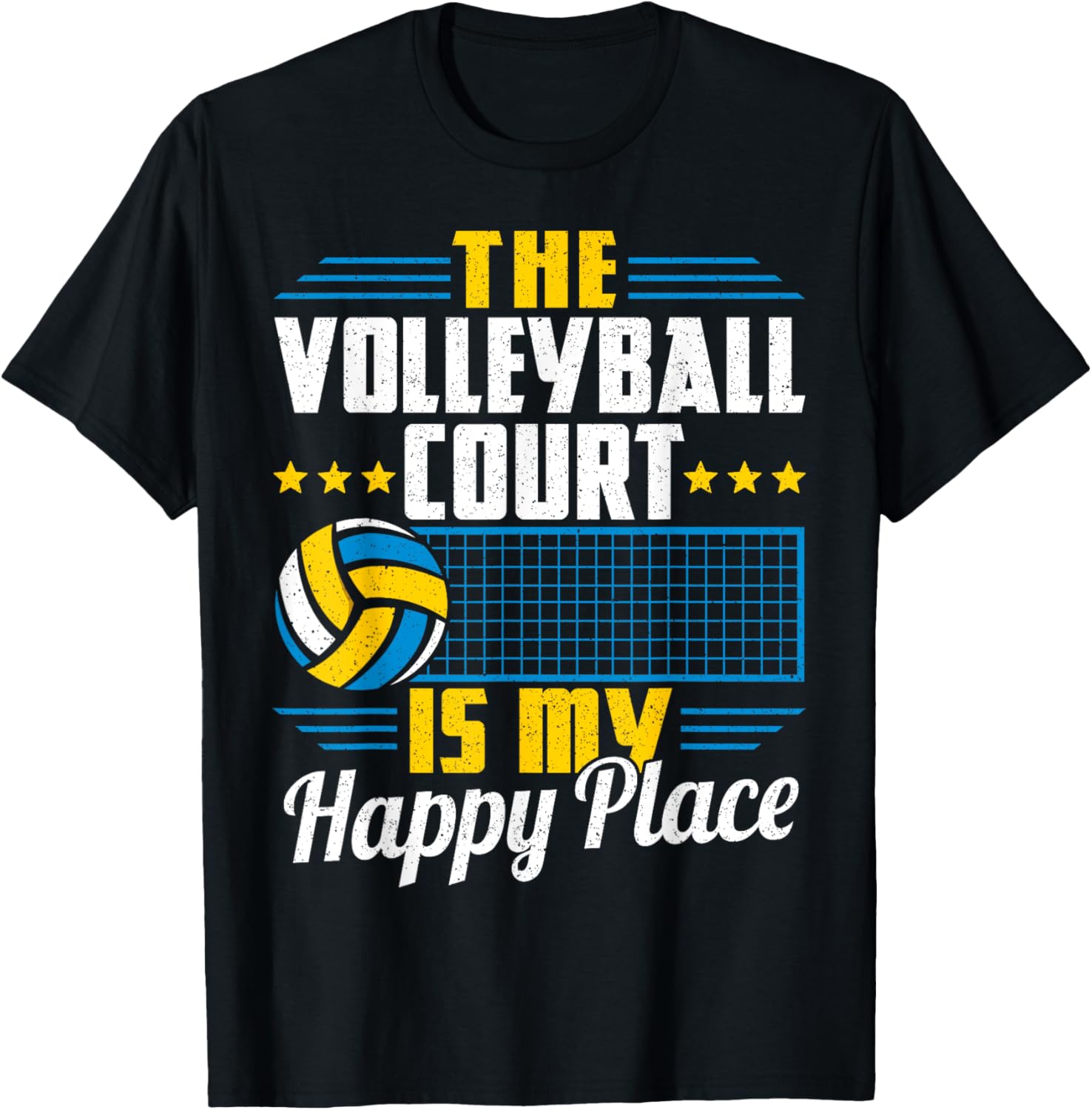 Volleyball The Volleyball Court Is My Happy Place Apparel | High Search Volume | High CTR Boost
