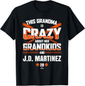 Grandma Crazy for J.D. Martinez New York Baseball MLBPA Apparel | Aesthetic Design