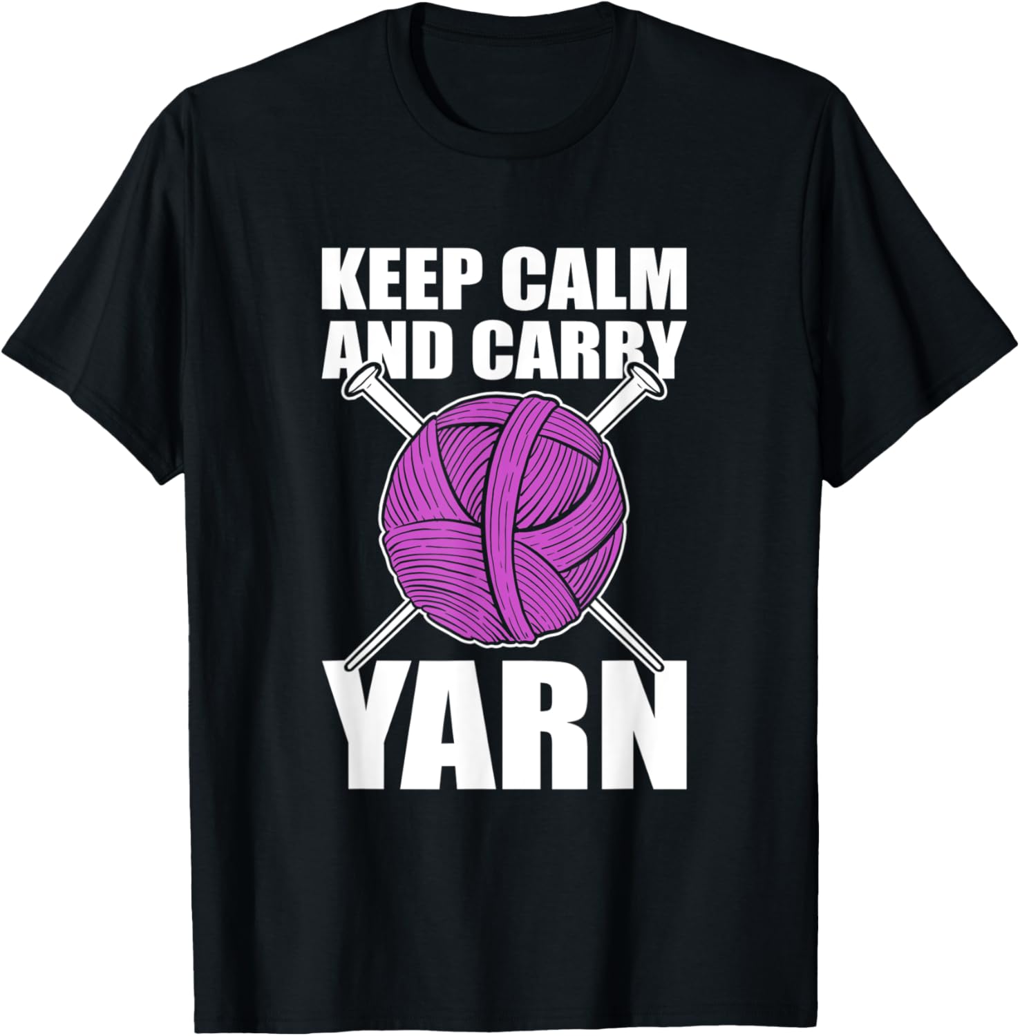 Keep Calm And Carry Yarn - Knitting Crochet Yarn Supply | High Search Volume | Perfect for Crafters