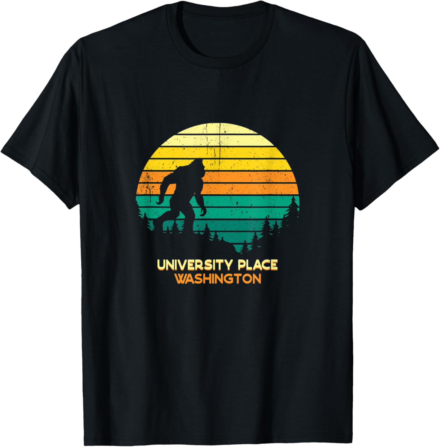 Retro University Place, Washington Big foot Souvenir Apparel | Trending 2025 | Top Rated Comfort