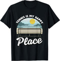Tennis Is My Happy Place Tennis Lover Apparel | Google Shopping Optimized | Top Rated Comfort