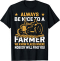 Always Be Nice To A Farmer We Know Places Where Nobody Will Apparel | US Viral Pick | Customer Favorite