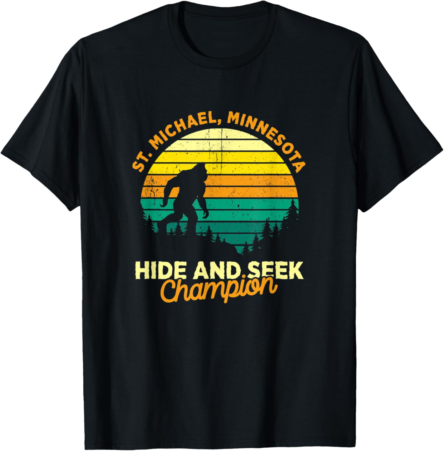 Retro St Michael, Minnesota Big foot Souvenir Apparel | Viral Streetwear Style