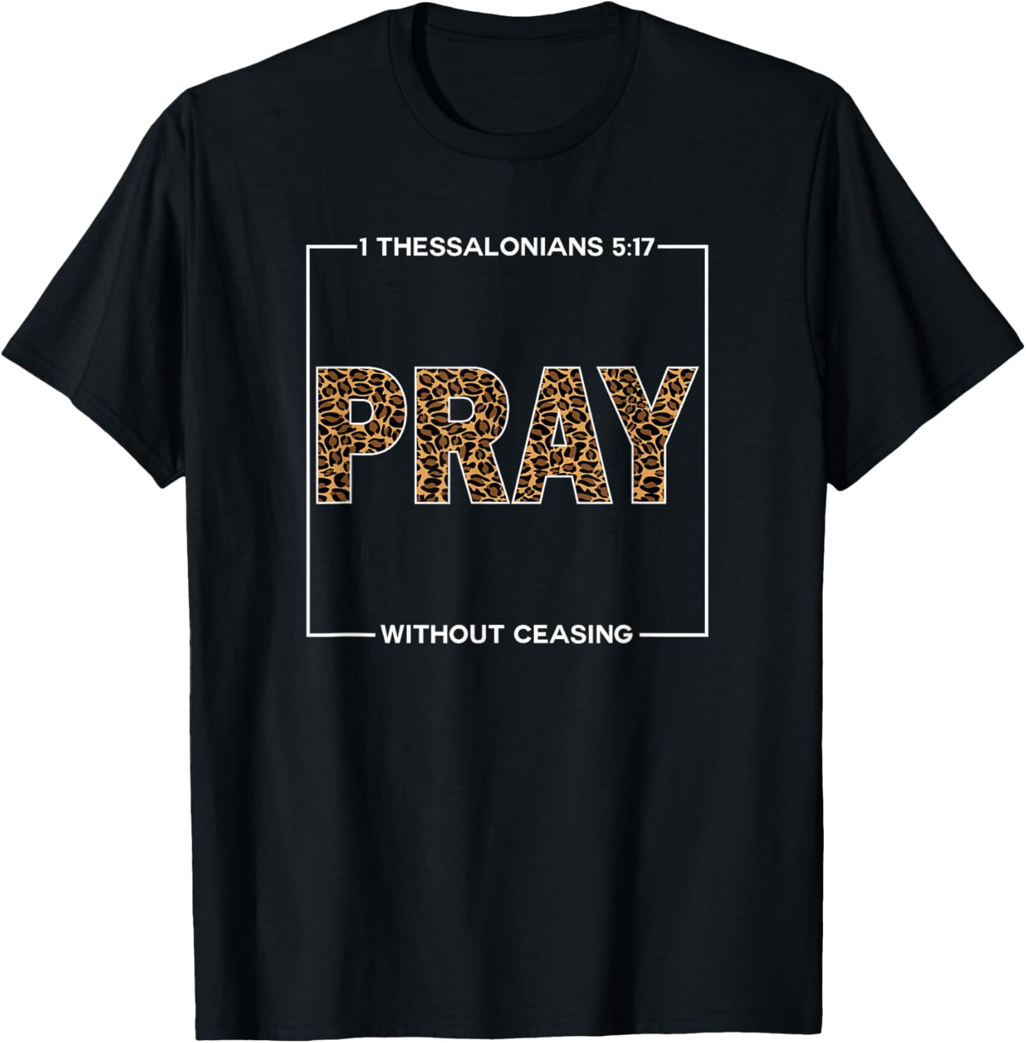 Pray Cheetah Print Bible Scripture Gifts for Christians Apparel Trending US Fan Favorite