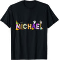 Scary Halloween Pattern Party Personalized Name Michael Apparel | Premium Quality